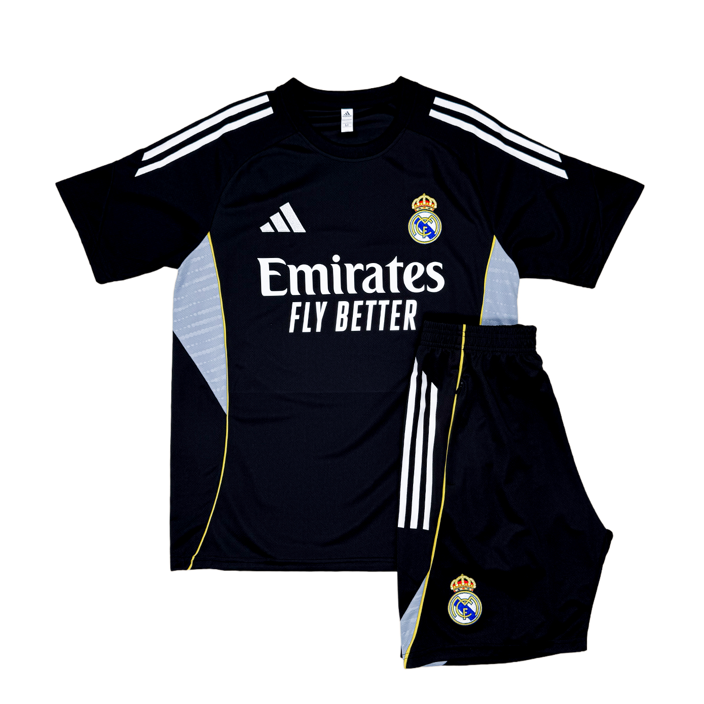 Real Madrid Entrenamiento Negro Corta